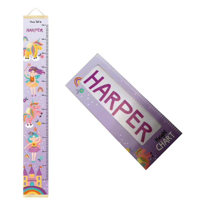 Canvas Height Charts with boys' and girls' names - 60cm - 170cm