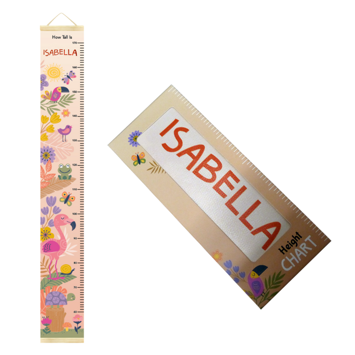 Canvas Height Charts with boys' and girls' names - 60cm - 170cm