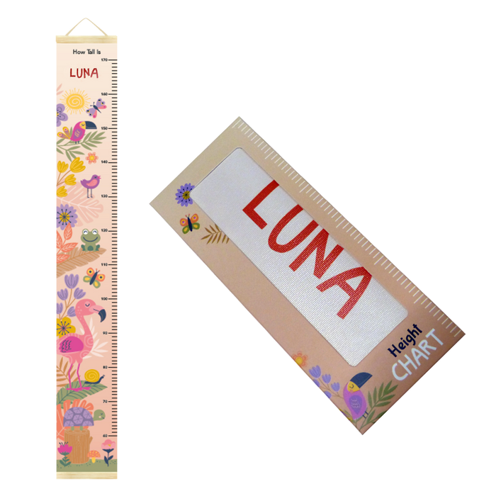 Canvas Height Charts with boys' and girls' names - 60cm - 170cm