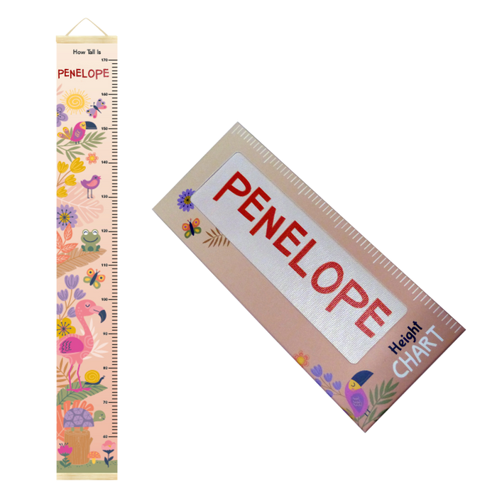 Canvas Height Charts with boys' and girls' names - 60cm - 170cm