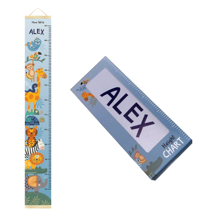 Canvas Height Charts with boys' and girls' names - 60cm - 170cm