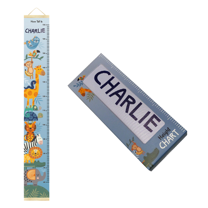 Canvas Height Charts with boys' and girls' names - 60cm - 170cm