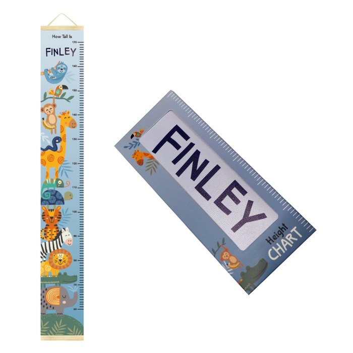 Canvas Height Charts with boys' and girls' names - 60cm - 170cm