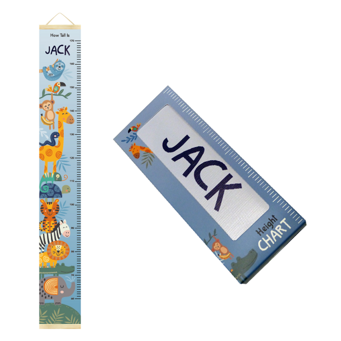 Canvas Height Charts with boys' and girls' names - 60cm - 170cm