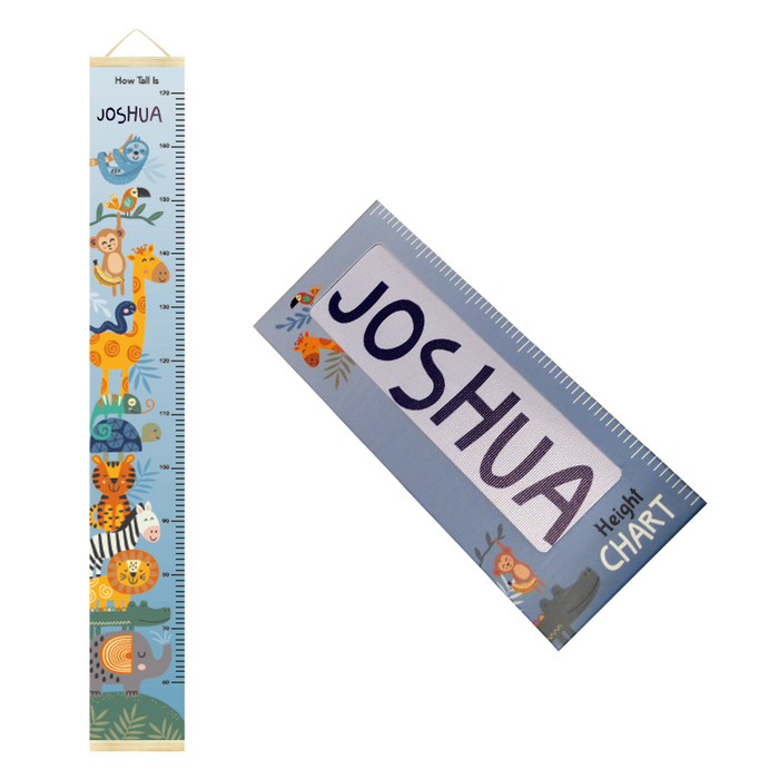 Canvas Height Charts with boys' and girls' names - 60cm - 170cm