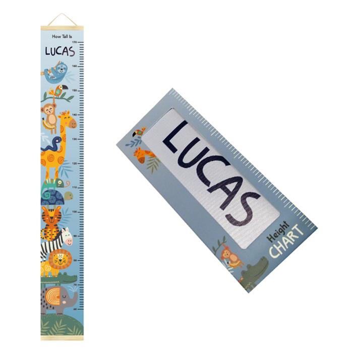 Canvas Height Charts with boys' and girls' names - 60cm - 170cm