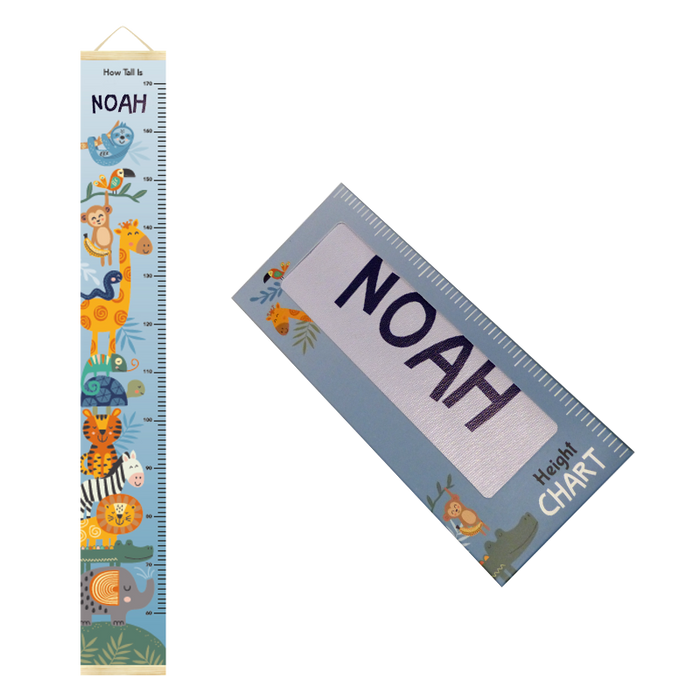 Canvas Height Charts with boys' and girls' names - 60cm - 170cm