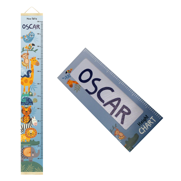 Canvas Height Charts with boys' and girls' names - 60cm - 170cm