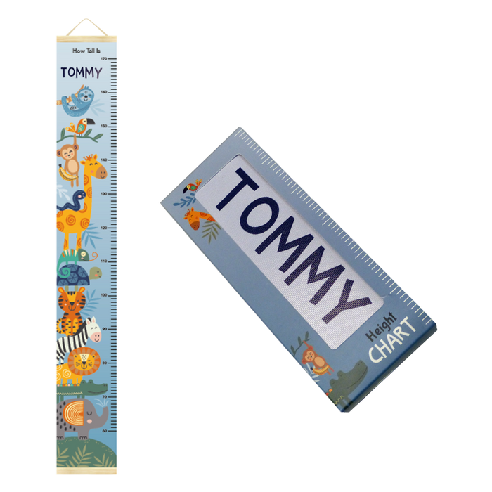 Canvas Height Charts with boys' and girls' names - 60cm - 170cm