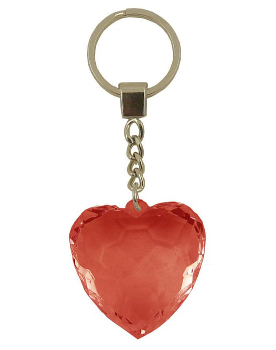 Diamond Heart Keyrings - Blank - Green