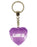 Glamour Girl Diamond Heart Keyring - Purple