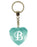 Diamond Heart Keyrings - Names and Letters A-F