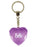 Beth Diamond Heart Keyring - Purple