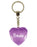 Brooke Diamond Heart Keyring - Purple