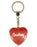 Courtney Diamond Heart Keyring - Red