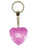 Ella Diamond Heart Keyring - Pink