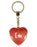 Erin Diamond Heart Keyring - Red