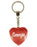 Georgia Diamond Heart Keyring - Red