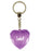 Isabel Diamond Heart Keyring - Purple