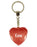 Keira Diamond Heart Keyring - Red