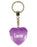 Laura Diamond Heart Keyring - Purple