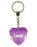 Lauren Diamond Heart Keyring - Purple