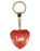 Leah Diamond Heart Keyring - Red