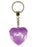 Molly Diamond Heart Keyring - Purple