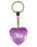 Olivia Diamond Heart Keyring - Purple