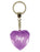 Aoife Diamond Heart Keyring - Pink