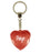 Niamh Diamond Heart Keyring - Purple