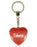 Rebecca Diamond Heart Keyring - Red
