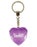Scarlett Diamond Heart Keyring - Purple