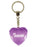 Shannon Diamond Heart Keyring - Purple