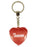 Shannon Diamond Heart Keyring - Red