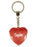 Sophie Diamond Heart Keyring - Red