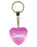 Summer Diamond Heart Keyring - Pink