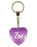 Zoe Diamond Heart Keyring - Purple