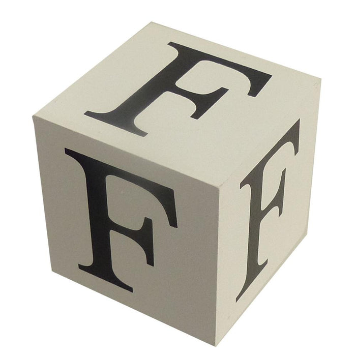Wooden Block - Letter F