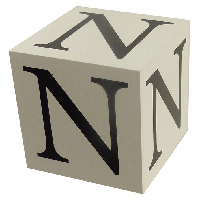 Wooden Block - Letter N