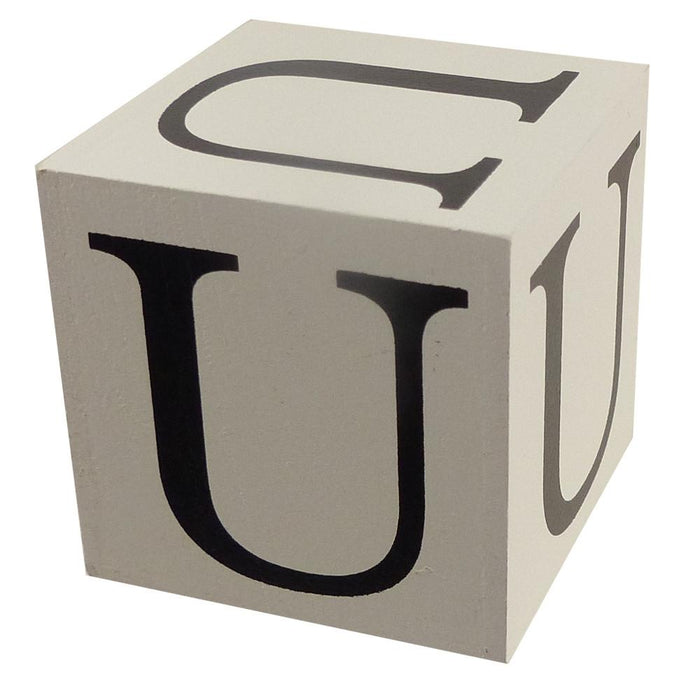 Wooden Block - Letter U