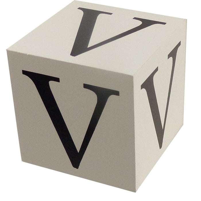Wooden Block - Letter V