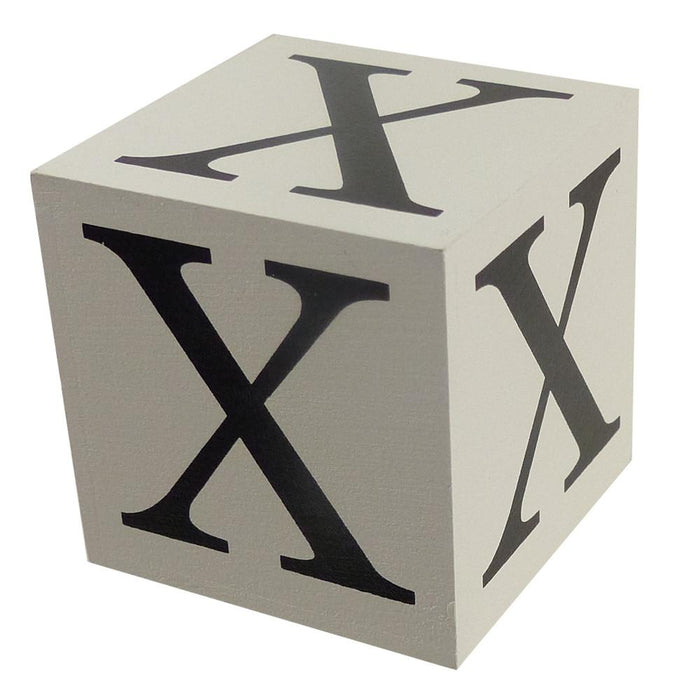 Wooden Block - Letter X