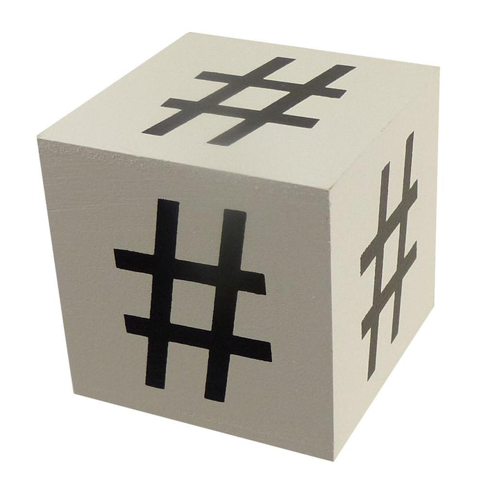 Wooden Block - Hashtag