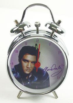 Elvis Presley Blue Shirt 3&#34; Alarm Clock