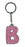 Itzy Glitzy Keyring - Letter B