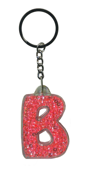 Itzy Glitzy Sparkly Keyrings - Initial Letters