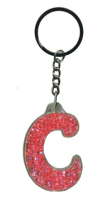 Itzy Glitzy Sparkly Keyrings - Initial Letters