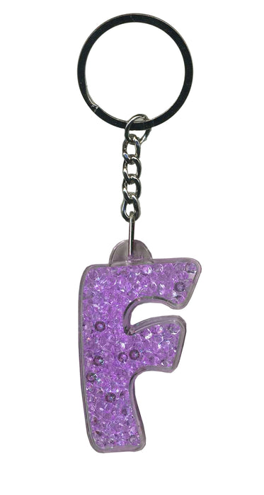 Itzy Glitzy Sparkly Keyrings - Initial Letters