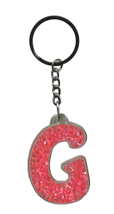 Itzy Glitzy Sparkly Keyrings - Initial Letters